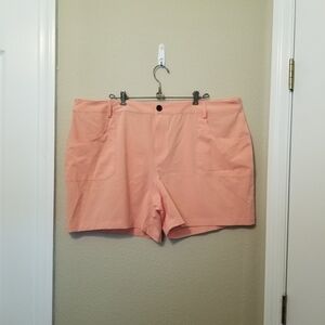 Reel Legends Women's Breezeway Shorts Plus Size 1X Blooming Dahlia NEW